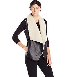 Jack Dobry Faux Suede and Shearling vest medium